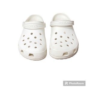White Crocs Great Condition Mens size 12
